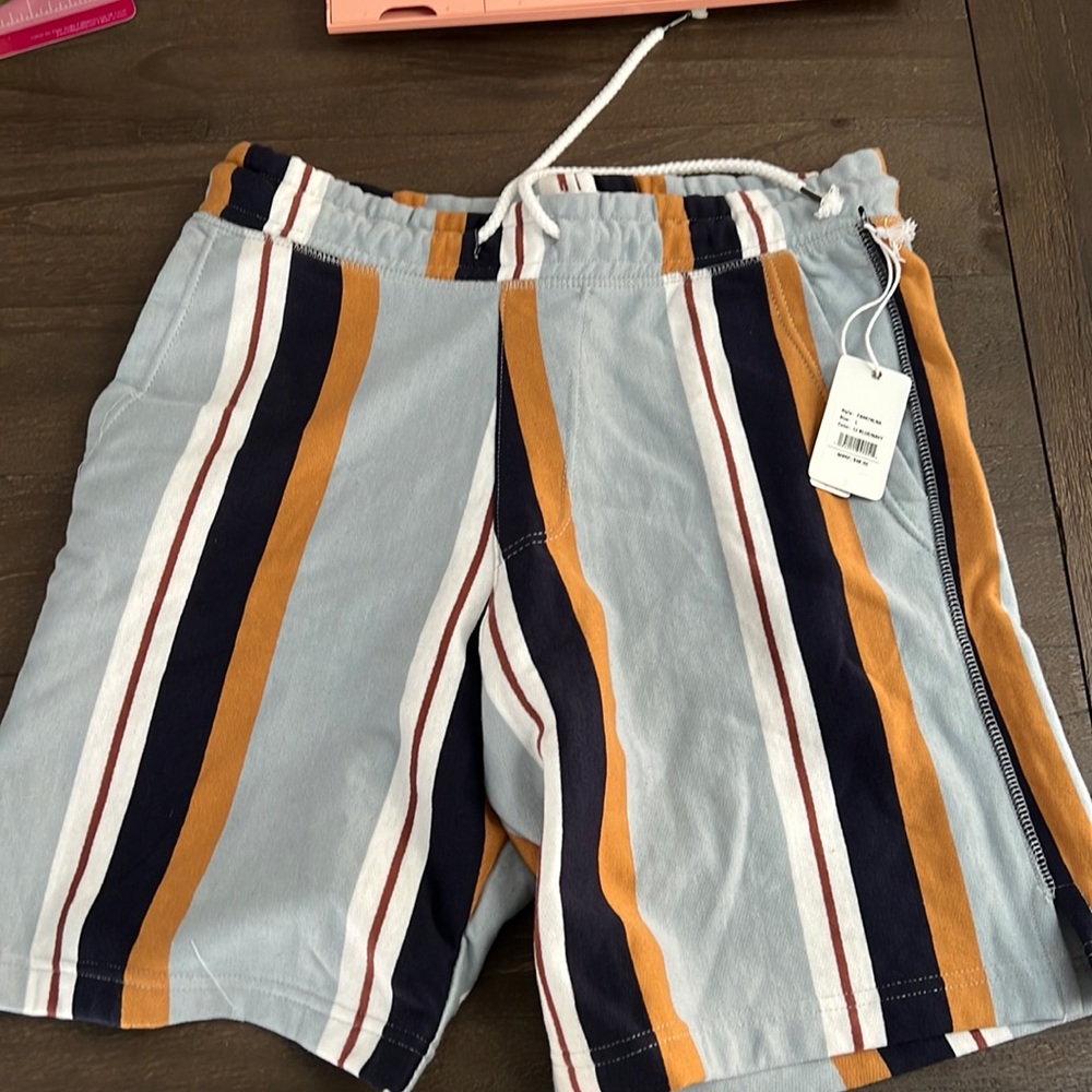 Blue Striped Shorts w/ tag still on them